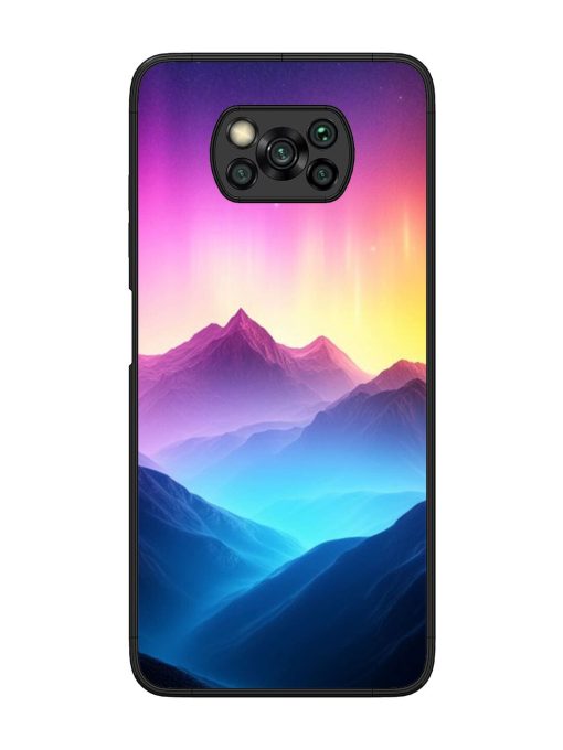 Cosmic Mountains Glossy Soft Edge Case for Poco X3 Pro Chachhi