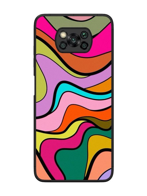 Wavy Wonder Glossy Soft Edge Case for Poco X3 Pro Chachhi