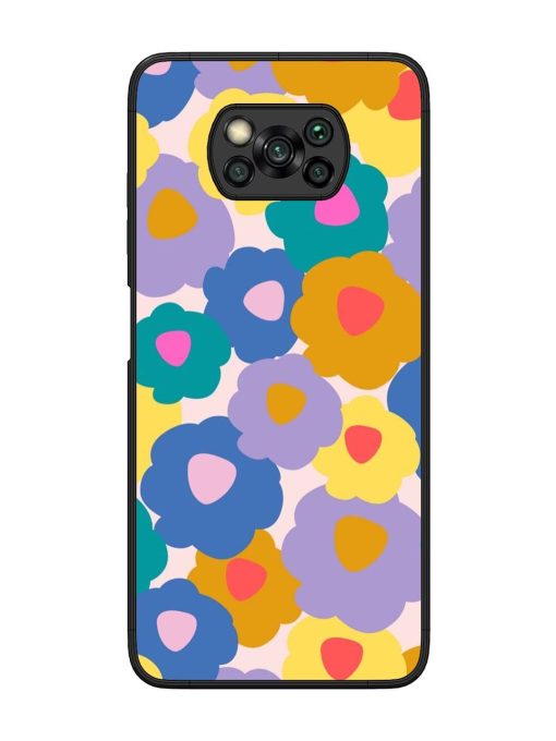 Flower Power Glossy Soft Edge Case for Poco X3 Pro Chachhi