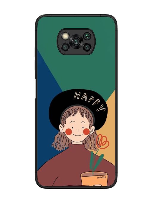 Happy Momo Glossy Soft Edge Case for Poco X3 Pro Chachhi