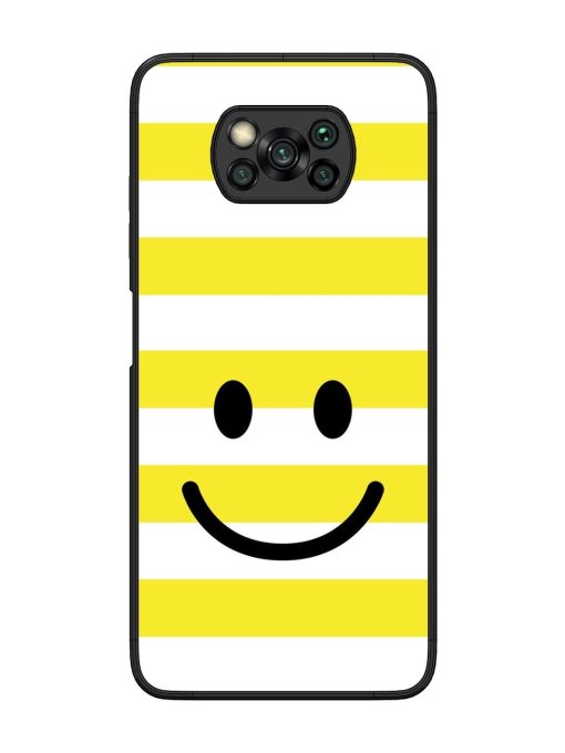 Smiling Stripes Glossy Soft Edge Case for Poco X3 Pro Chachhi