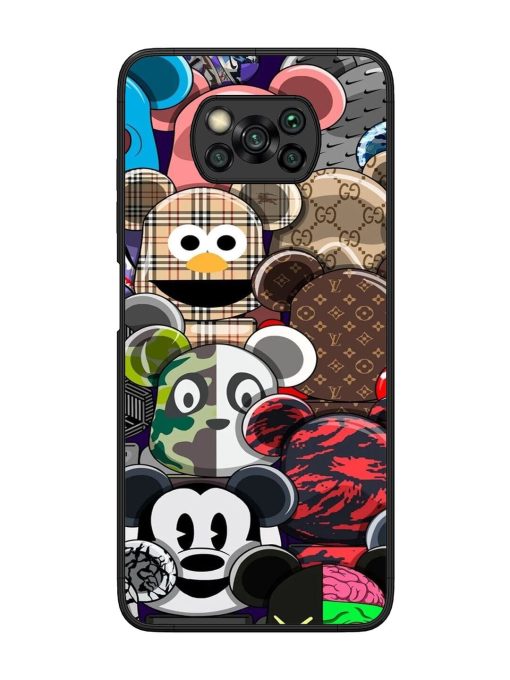 Streetwear Bearbrick Extravaganza Glossy Soft Edge Case for Poco X3 Pro Chachhi