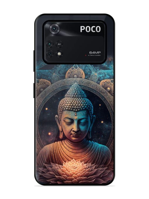 The Buddha Art Glossy Soft Edge Case for Poco X4 Pro (5G) Chachhi