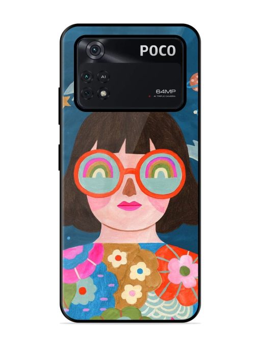 Dreamscape Vision Glossy Soft Edge Case for Poco X4 Pro (5G) Chachhi