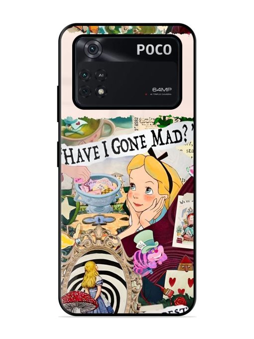 Mad Hatter'S Collage Glossy Soft Edge Case for Poco X4 Pro (5G) Chachhi