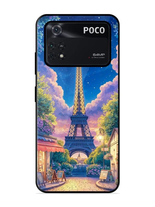 Twilight In Paris Glossy Soft Edge Case for Poco X4 Pro (5G)