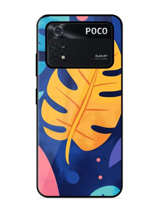 Tropical Tapestry Glossy Soft Edge Case for Poco X4 Pro (5G) Chachhi