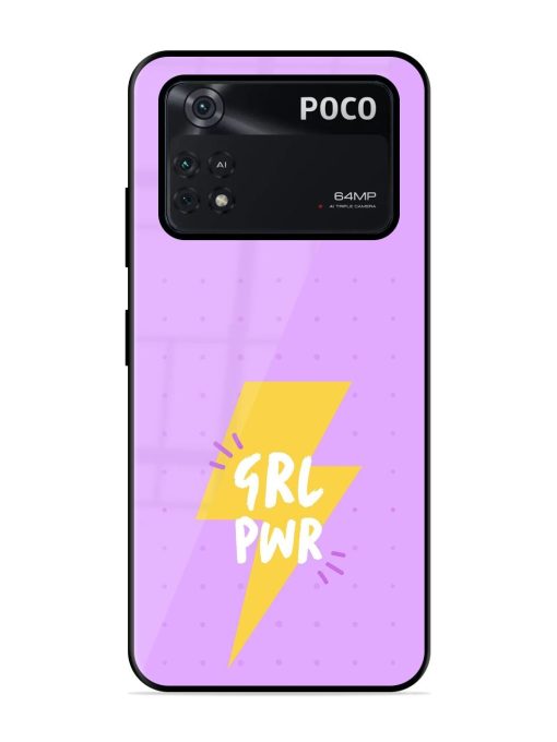 Girl Power Spark Glossy Soft Edge Case for Poco X4 Pro (5G) Chachhi