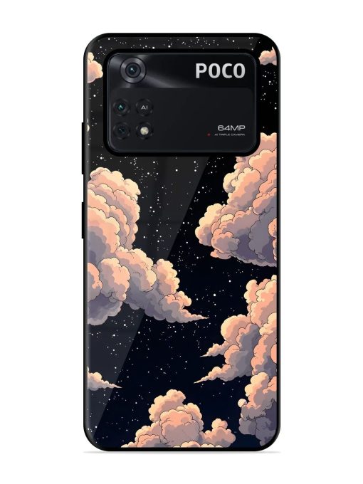 Starry Night Dreams Glossy Soft Edge Case for Poco X4 Pro (5G) Chachhi