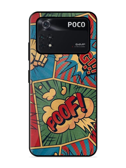 Comic Book Chaos Glossy Soft Edge Case for Poco X4 Pro (5G) Chachhi