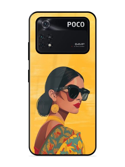 Neon Nightscape Glossy Soft Edge Case for Poco X4 Pro (5G) Chachhi