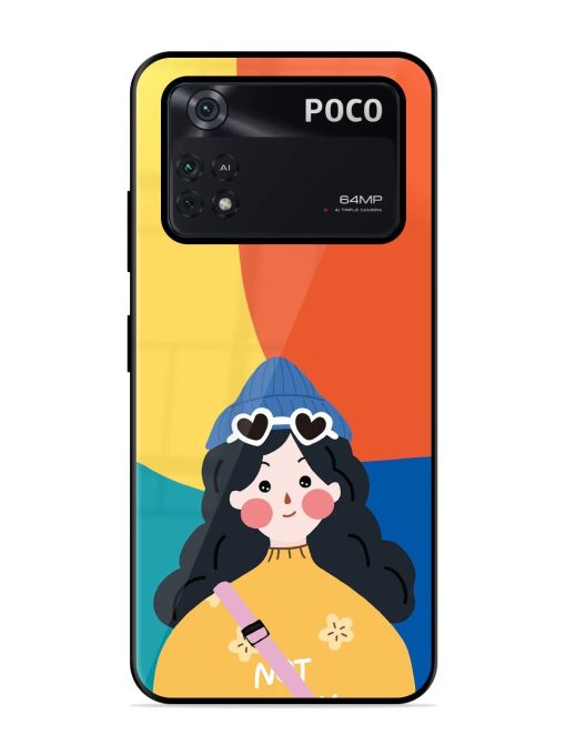 Colorful Vibes Glossy Soft Edge Case for Poco X4 Pro (5G) Chachhi