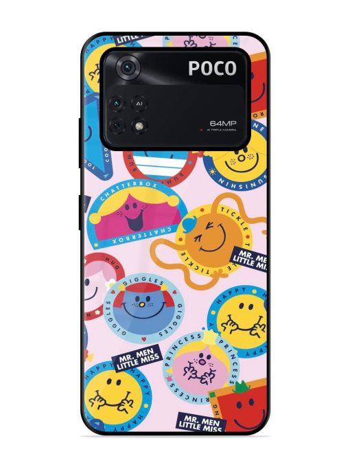 Whimsical Mr. Men & Little Miss Glossy Soft Edge Case for Poco X4 Pro (5G) Chachhi