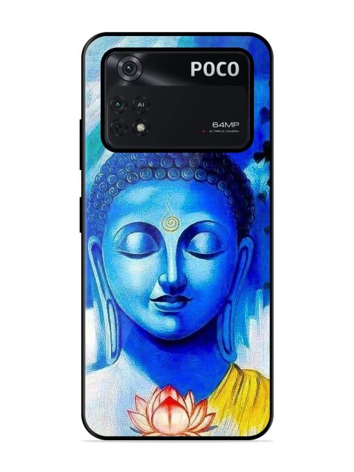 Serene Buddha With Lotus Glossy Soft Edge Case for Poco X4 Pro (5G) Chachhi