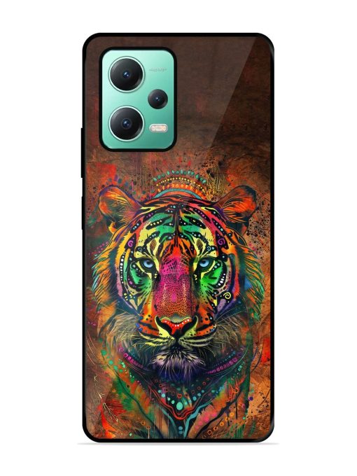 Cosmic Tiger Glossy Soft Edge Case for Poco X5 (5G)