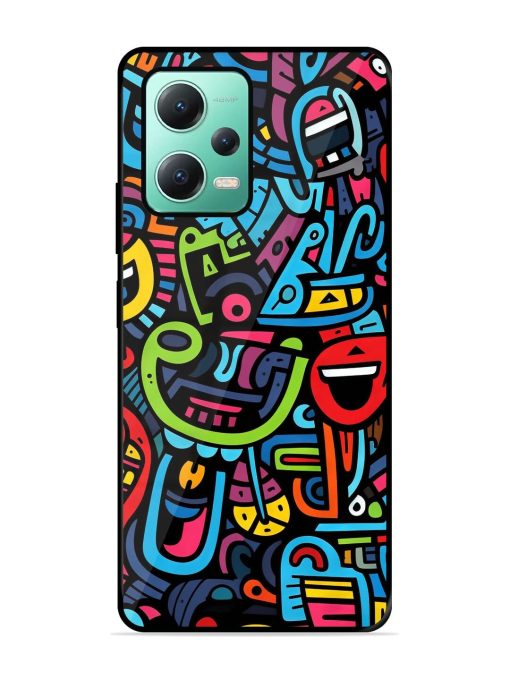 Doodlephoria Glossy Soft Edge Case for Poco X5 (5G)