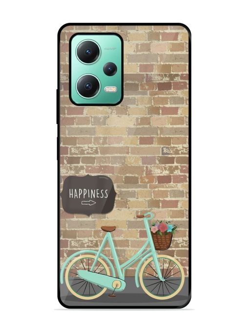 Pedaling Towards Happiness Glossy Soft Edge Case for Poco X5 (5G)