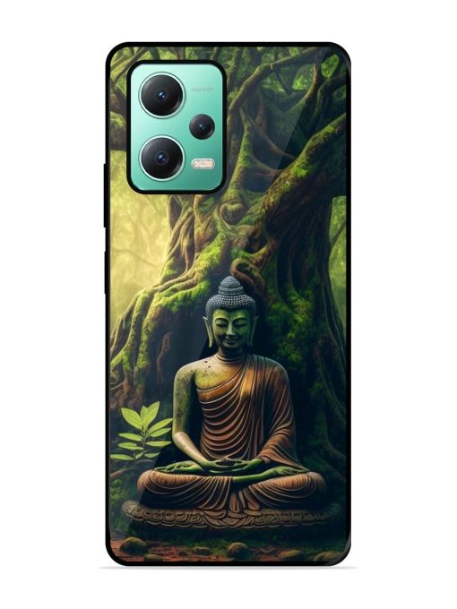 Green Buddha Art Glossy Soft Edge Case for Poco X5 (5G)