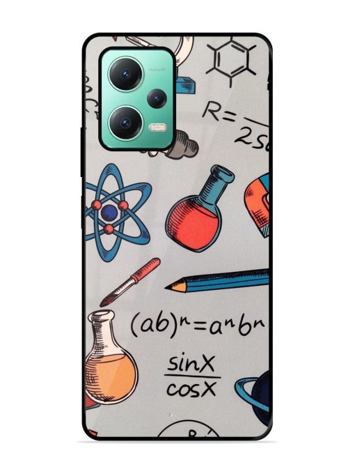 Science Doodle Glossy Soft Edge Case for Poco X5 (5G)