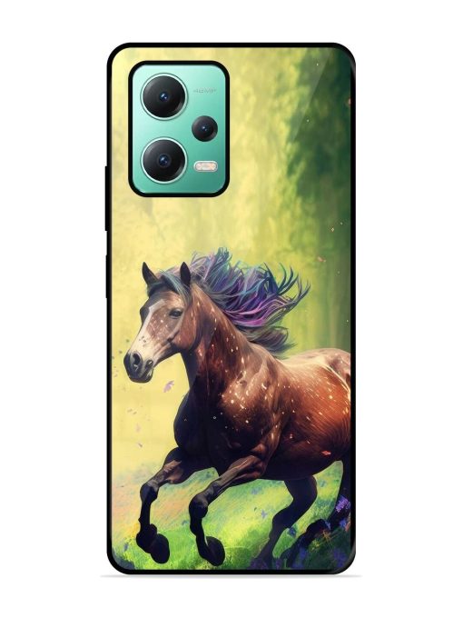 Enchanted Gallop Glossy Soft Edge Case for Poco X5 (5G)