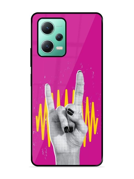 Rock Hand Glossy Soft Edge Case for Poco X5 (5G)