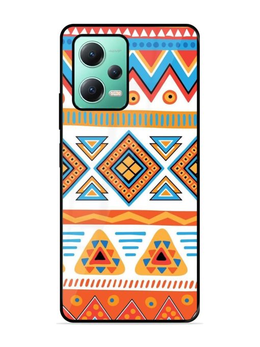 Vibrant Tribal Pattern Glossy Soft Edge Case for Poco X5 (5G)