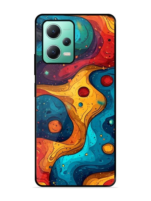 Cosmic Swirl Glossy Soft Edge Case for Poco X5 (5G)