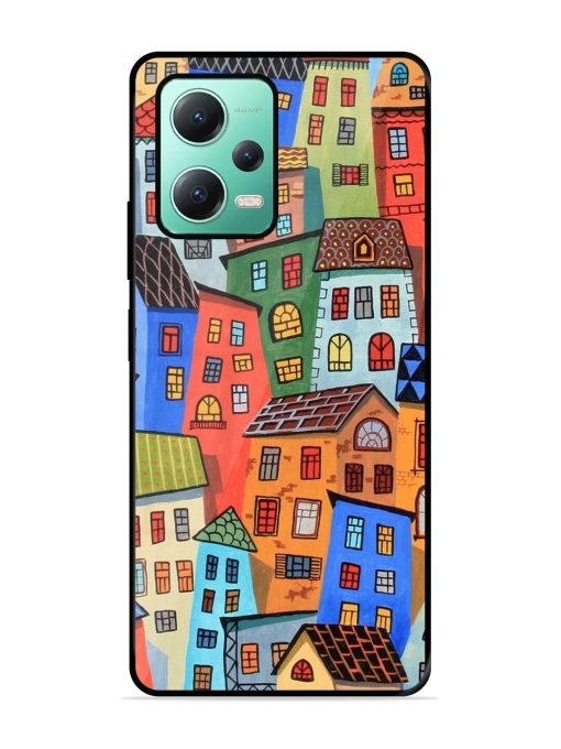 Rainbow House Glossy Soft Edge Case for Poco X5 (5G)