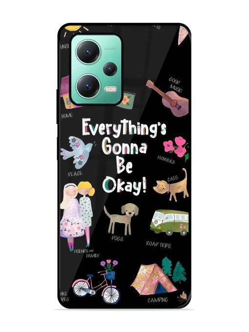 Everything'S Gonna Be Okay Glossy Soft Edge Case for Poco X5 (5G)