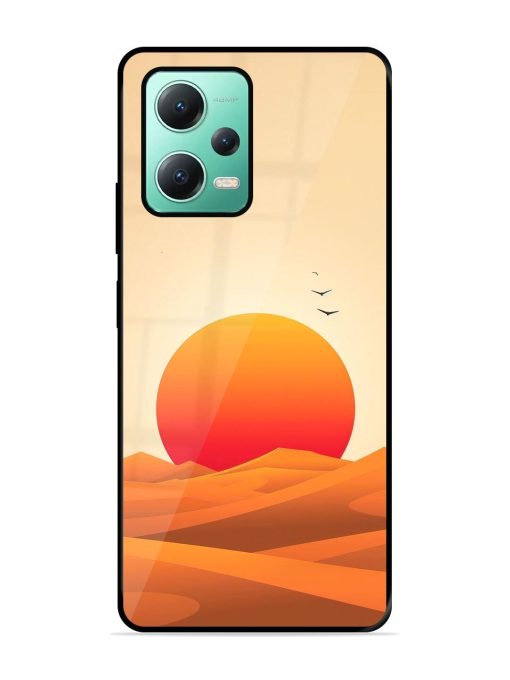 Desert Sunset Glossy Soft Edge Case for Poco X5 (5G)