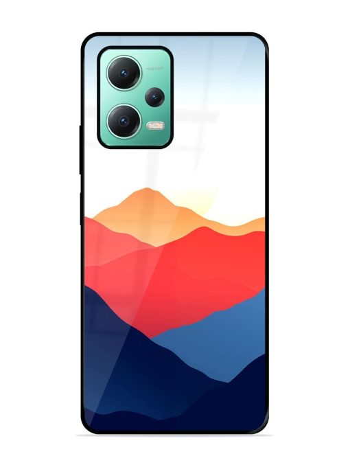 Sunset Peaks Glossy Soft Edge Case for Poco X5 (5G)