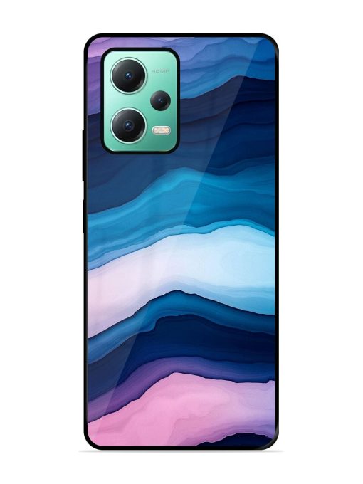 Oceanic Layers Glossy Soft Edge Case for Poco X5 (5G)