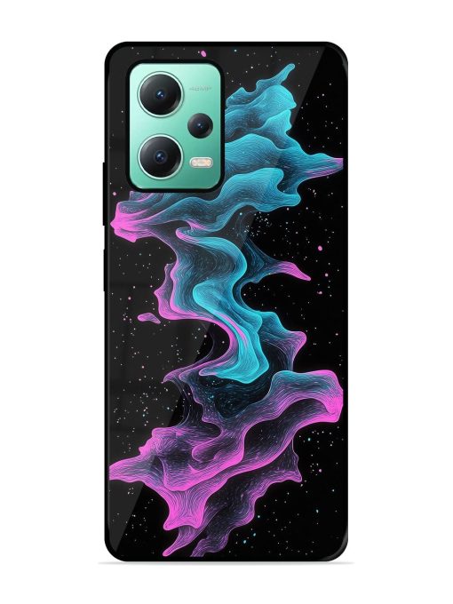 Cosmic Currents Glossy Soft Edge Case for Poco X5 (5G)