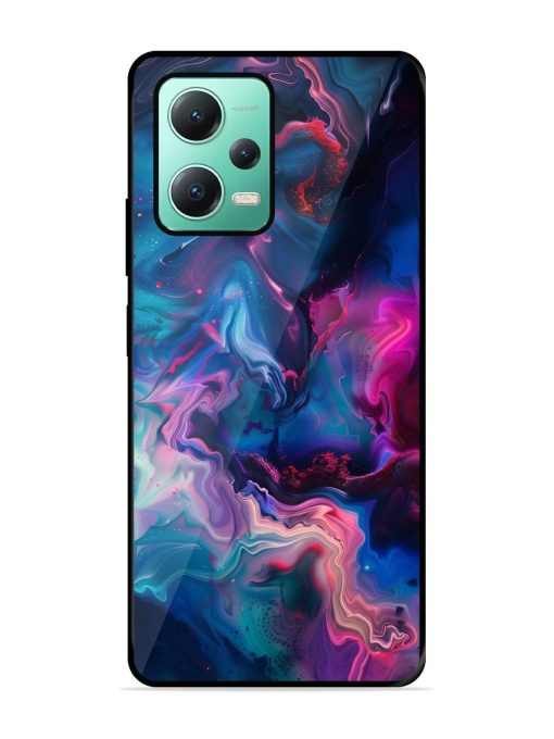 Cosmic Swirl Glossy Soft Edge Case for Poco X5 (5G)