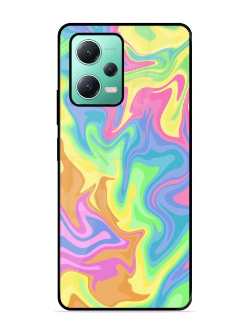 Whimsical Swirl Glossy Soft Edge Case for Poco X5 (5G)