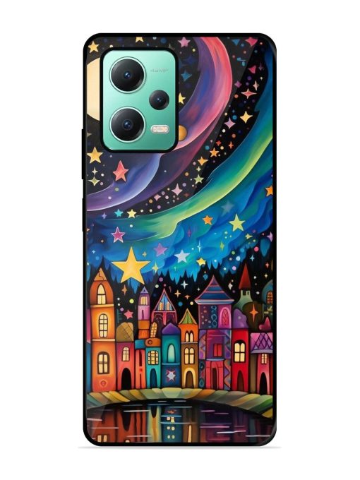 Starlit Village Glossy Soft Edge Case for Poco X5 (5G)