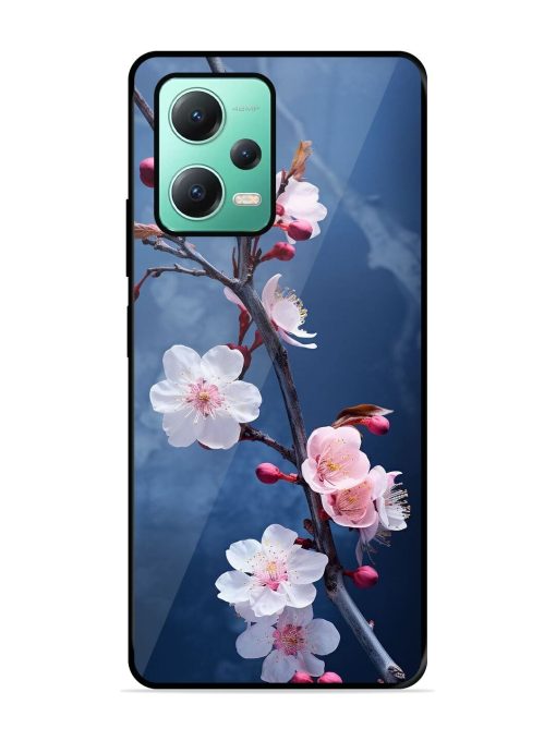 Delicate Blossoms Glossy Soft Edge Case for Poco X5 (5G)