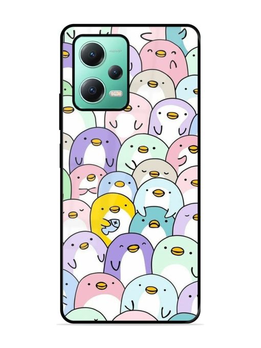 Penguin Party Glossy Soft Edge Case for Poco X5 (5G)