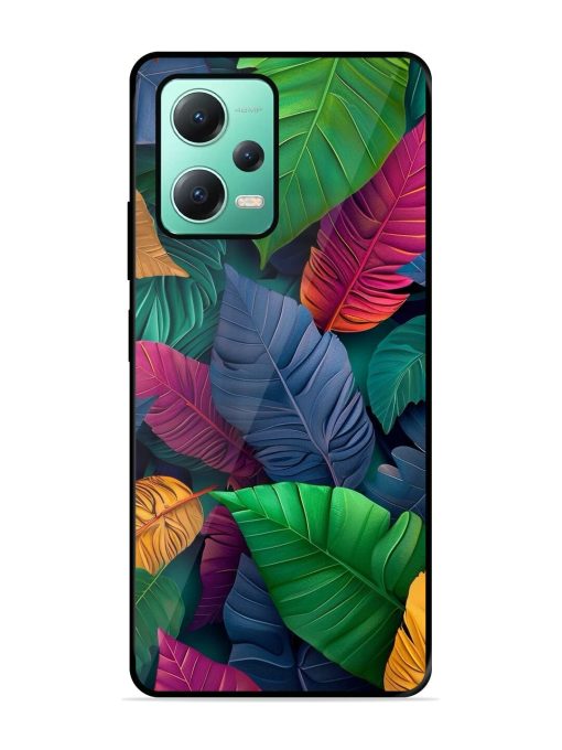 Tropical Tapestry Glossy Soft Edge Case for Poco X5 (5G)