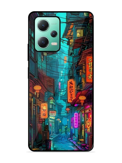 Neon Nightscape Glossy Soft Edge Case for Poco X5 (5G)