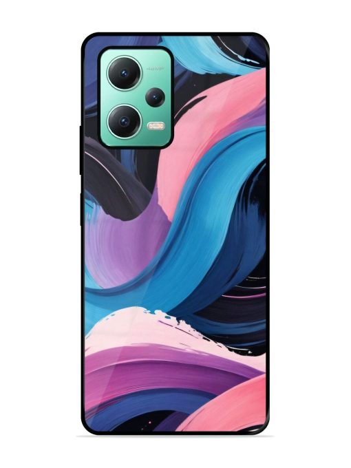 Whimsical Waves Glossy Soft Edge Case for Poco X5 (5G)