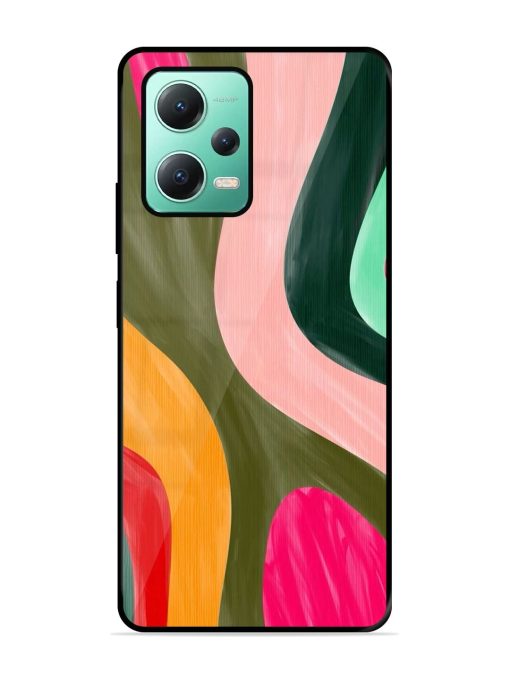 Wavy Wonderland Glossy Soft Edge Case for Poco X5 (5G)