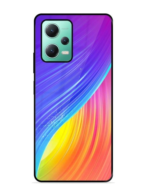 Neon Swirl Glossy Soft Edge Case for Poco X5 (5G)