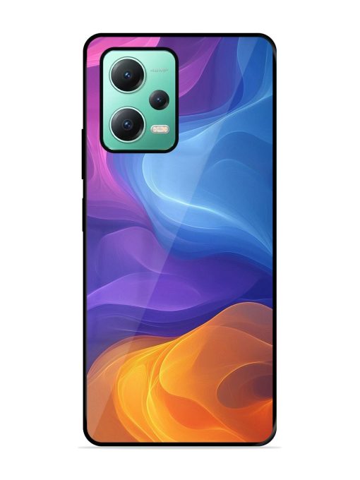 Cosmic Currents Glossy Soft Edge Case for Poco X5 (5G)