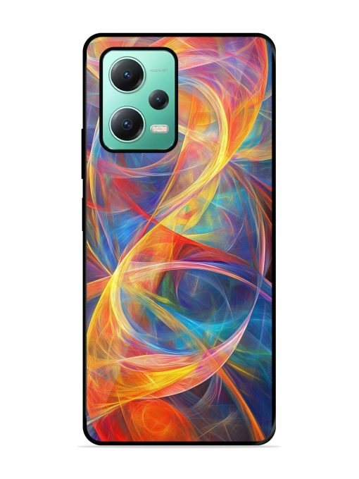 Cosmic Currents Glossy Soft Edge Case for Poco X5 (5G)