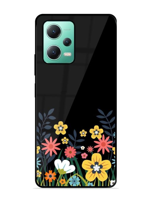 Floral Night Sky Glossy Soft Edge Case for Poco X5 (5G)