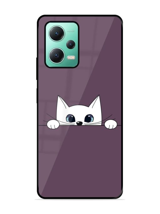 Peek-A-Boo Kitty Glossy Soft Edge Case for Poco X5 (5G)