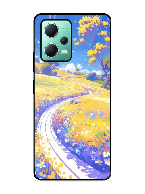 Vibrant Spring Meadow Glossy Soft Edge Case for Poco X5 (5G)