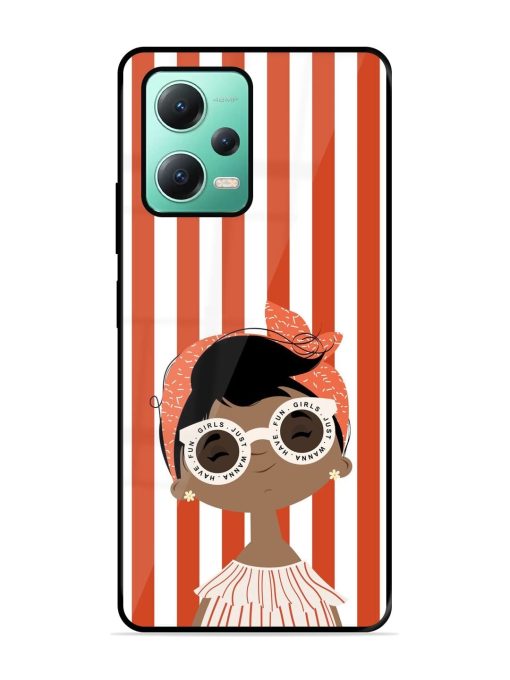 Girls Just Wanna Have Fun Glossy Soft Edge Case for Poco X5 (5G)