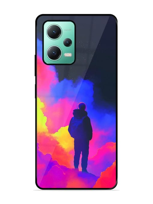 Cosmic Wanderer Glossy Soft Edge Case for Poco X5 (5G)